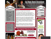 Tablet Screenshot of lvsportsinvestments.com